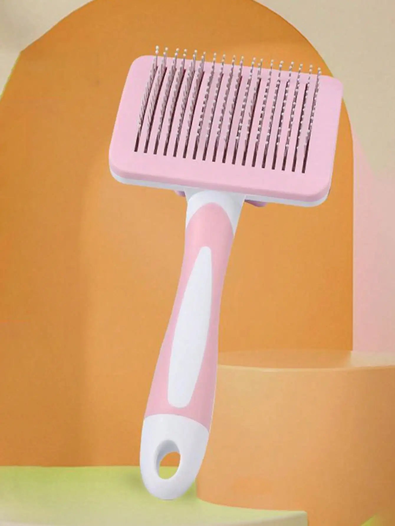 Puppy Brush Stainless Steel Combs Massage Dog Grooming Brush Pet Hair Remover Cleaning Tools Soft Handle Cat Comb Brush Puppy