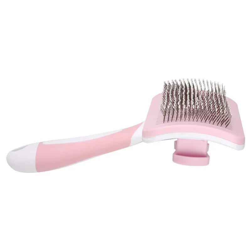 Puppy Brush Stainless Steel Combs Massage Dog Grooming Brush Pet Hair Remover Cleaning Tools Soft Handle Cat Comb Brush Puppy