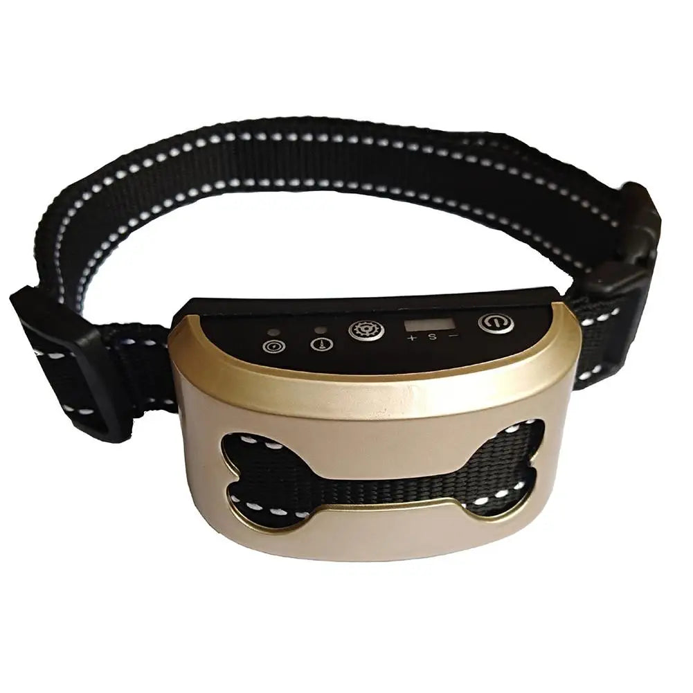 Waterproof Auto Anti Humane Bark Training Collar Control Stop Dog Barking Adjustable Electric Rechargeable ShockSafe Carefully