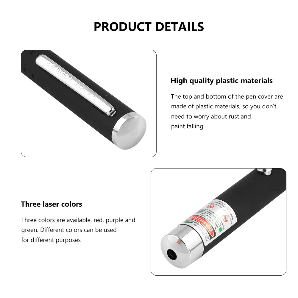 Laser Pointer 4mW High Pointer Laser Meter Pet Cat Toy Light Sight 530Nm 405Nm 650Nm Power Red Dot Office Interactive Laser Pen