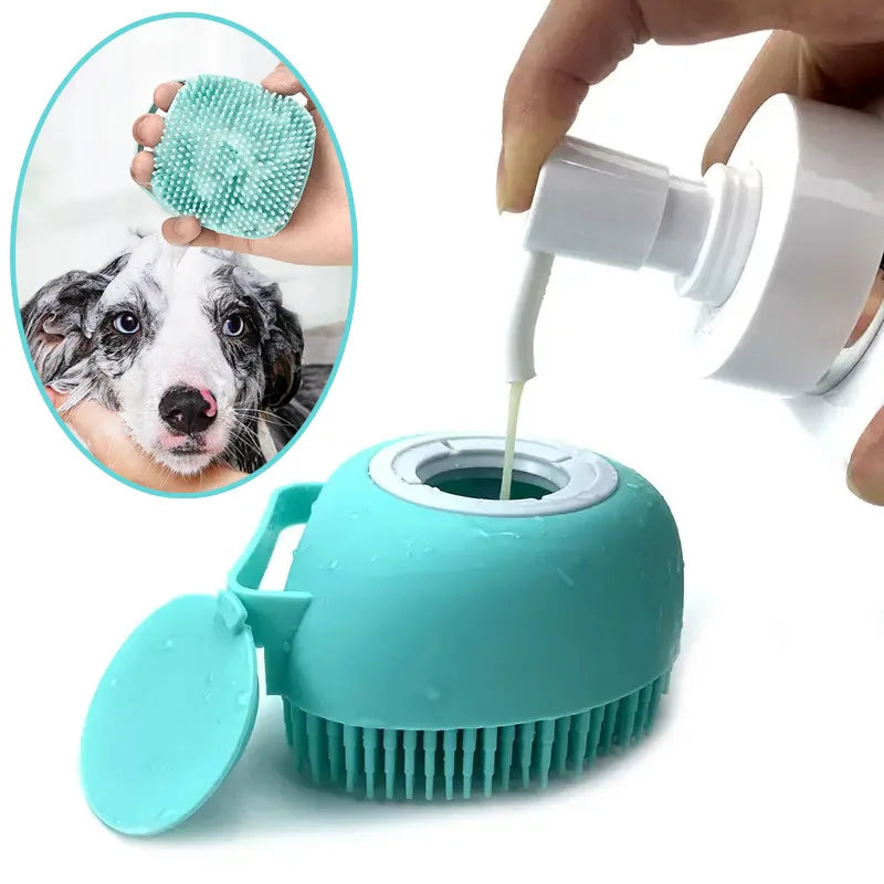 New Bathroom Cat Cleaning Brush Bath Massage Gloves Brush Soft Safety Silicone Pet Accessories for Cats Dogs Grooming Supplies