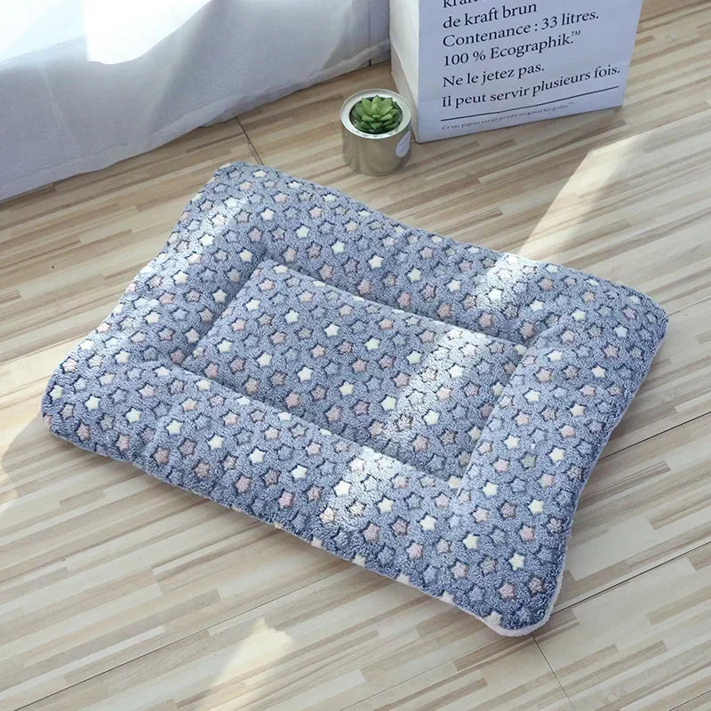 Soft Cat Bed Mats Short Plush Pet Sleeping Bed Mats for Cats Small Dogs Cute Pet Pad Blanket Warm Kitten Cushion Cat Accessories