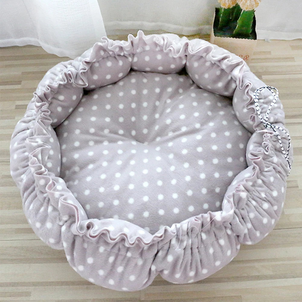 Soft Pet Cat Bed Full Size Washable Calm Dog Bed Round Donut Bed Comfortable Sleeping Artifact Suitable For All Kinds Of Cat Dog