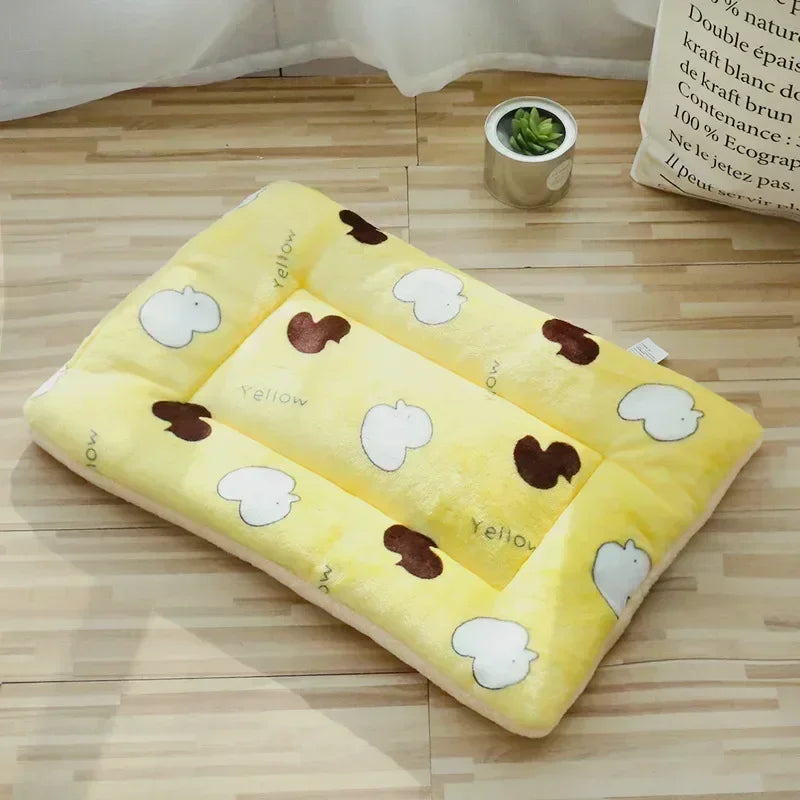 Soft Cat Bed Mats Short Plush Pet Sleeping Bed Mats for Cats Small Dogs Cute Pet Pad Blanket Warm Kitten Cushion Cat Accessories