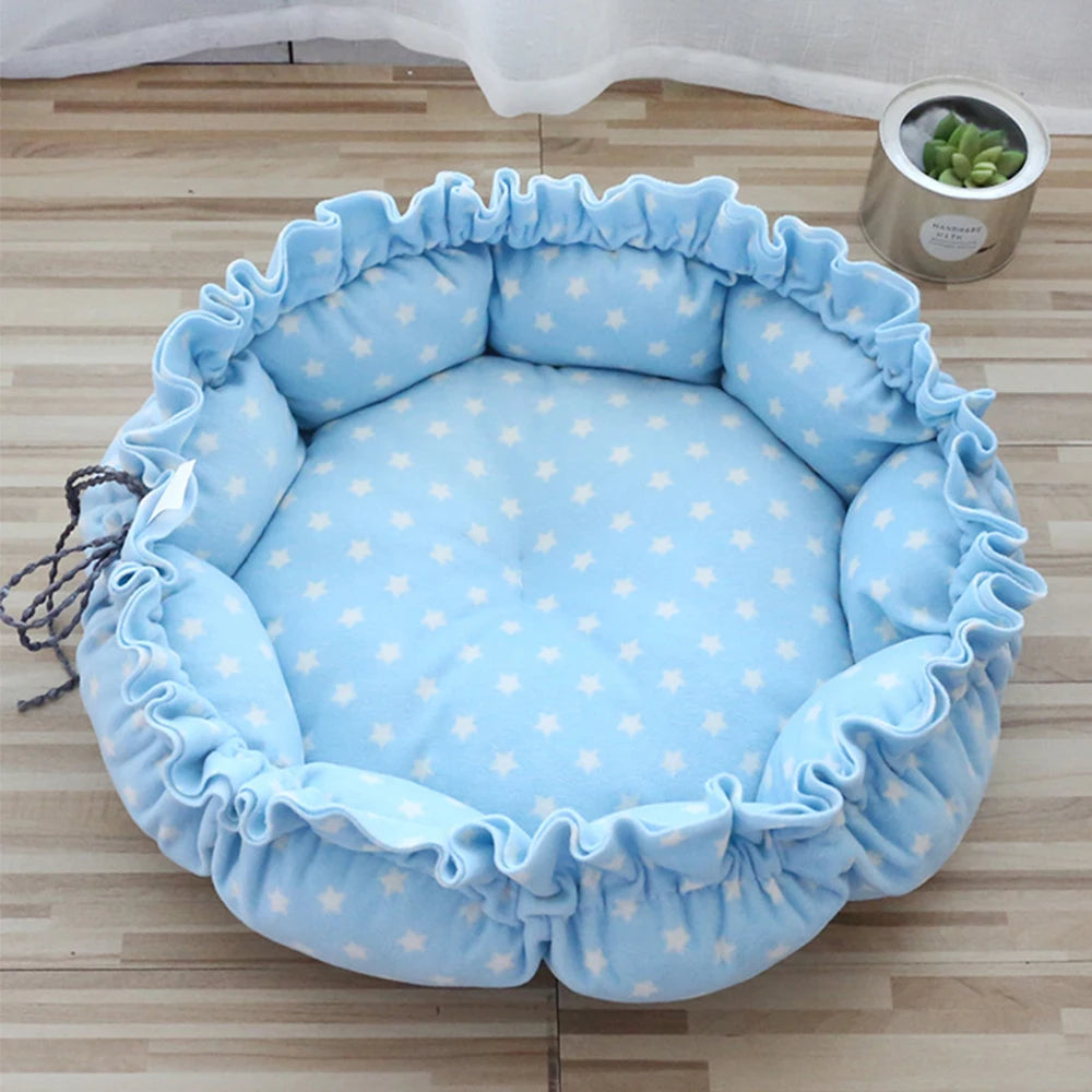 Soft Pet Cat Bed Full Size Washable Calm Dog Bed Round Donut Bed Comfortable Sleeping Artifact Suitable For All Kinds Of Cat Dog