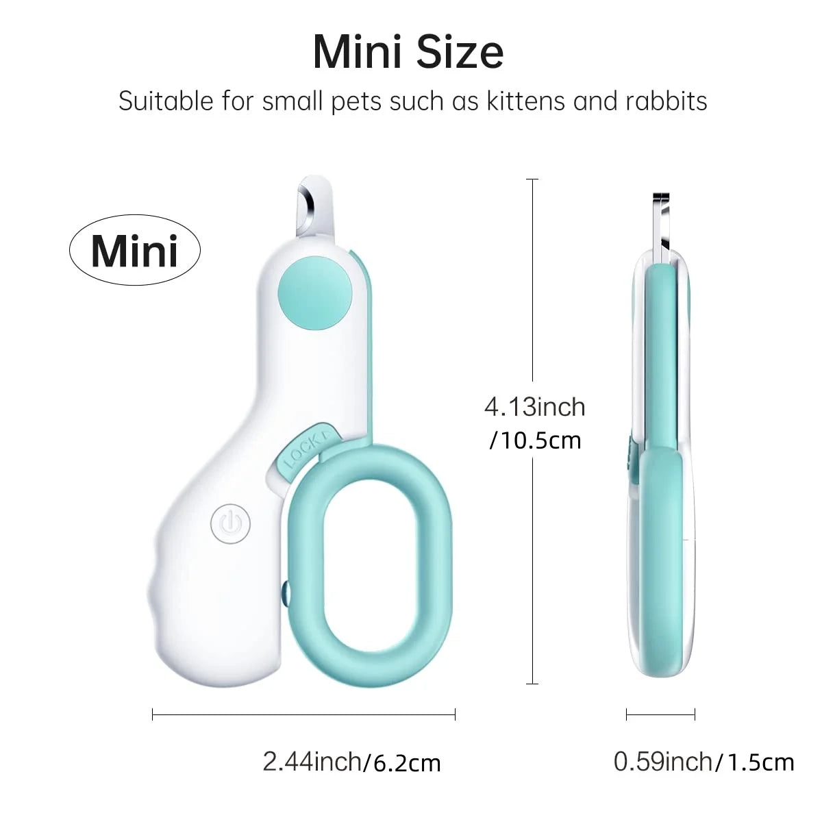 Cat Nail Clipper for Small Animals, Dog Nail Clippers with LED Light Cat Nail Trimmers Professional Grooming Tools for Rabbits