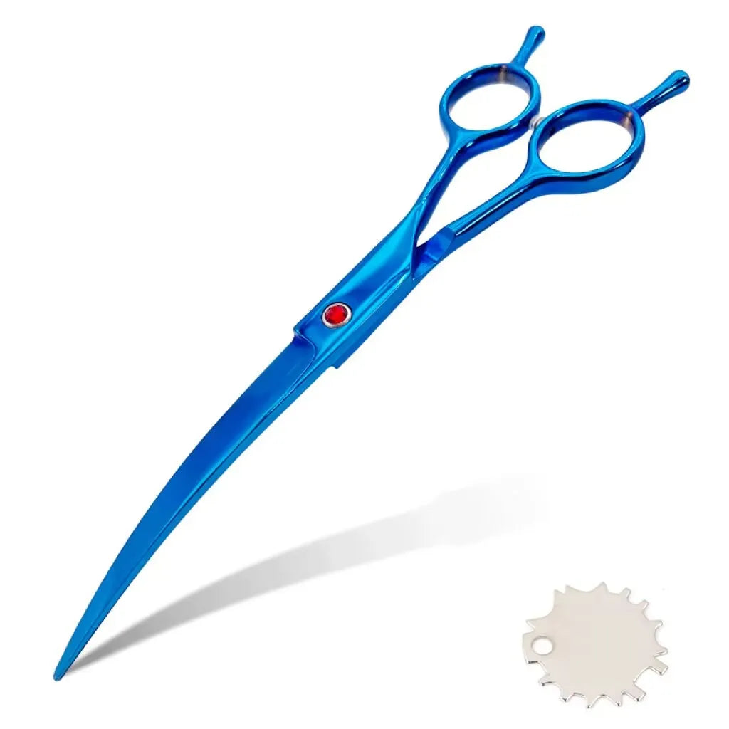 Pet Grooming Scissors   7inch Right and Left Hand Curved Scissors For Dog Grooming