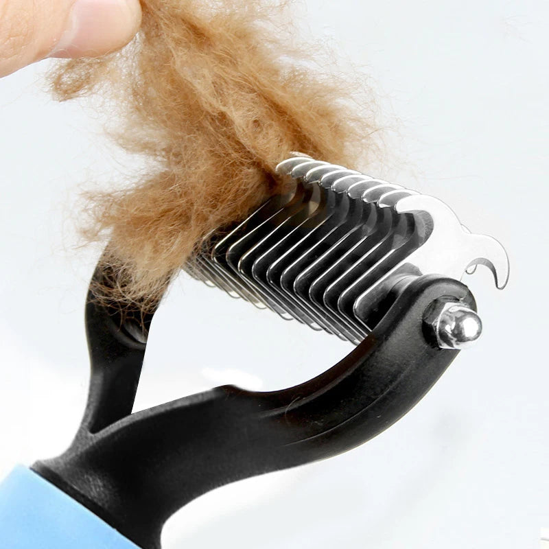 Pet Cat Hair Removal Comb Brush Dog Grooming Shedding Tools Puppy Hair Shedding Trimmer Pet Fur Trimming Dematting Deshedd Combs