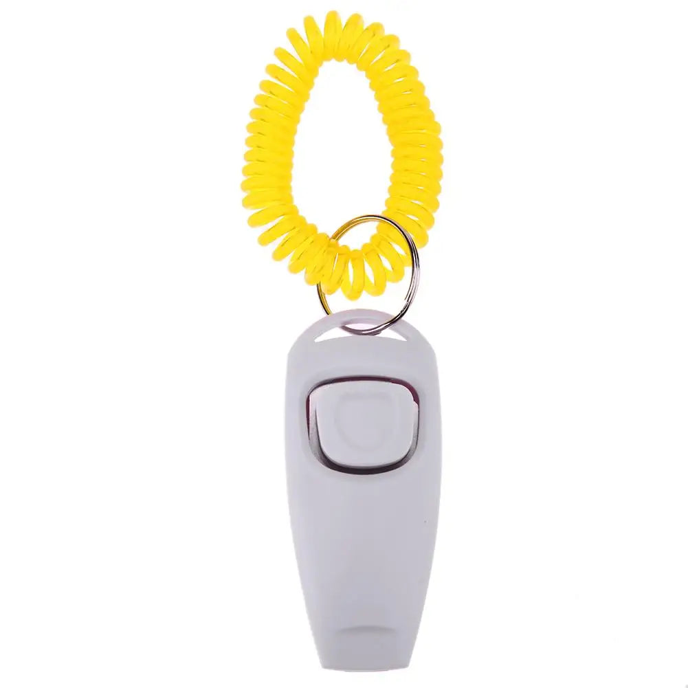 Pet Clicker Dog Training Whistle Pet Dog Cat Training Sound Pet Dog Trainer Assistive Guide With Key Ring Dog Pet Supplies