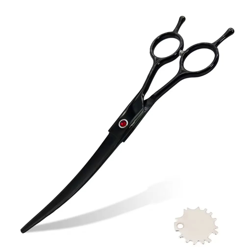 Pet Grooming Scissors   7inch Right and Left Hand Curved Scissors For Dog Grooming