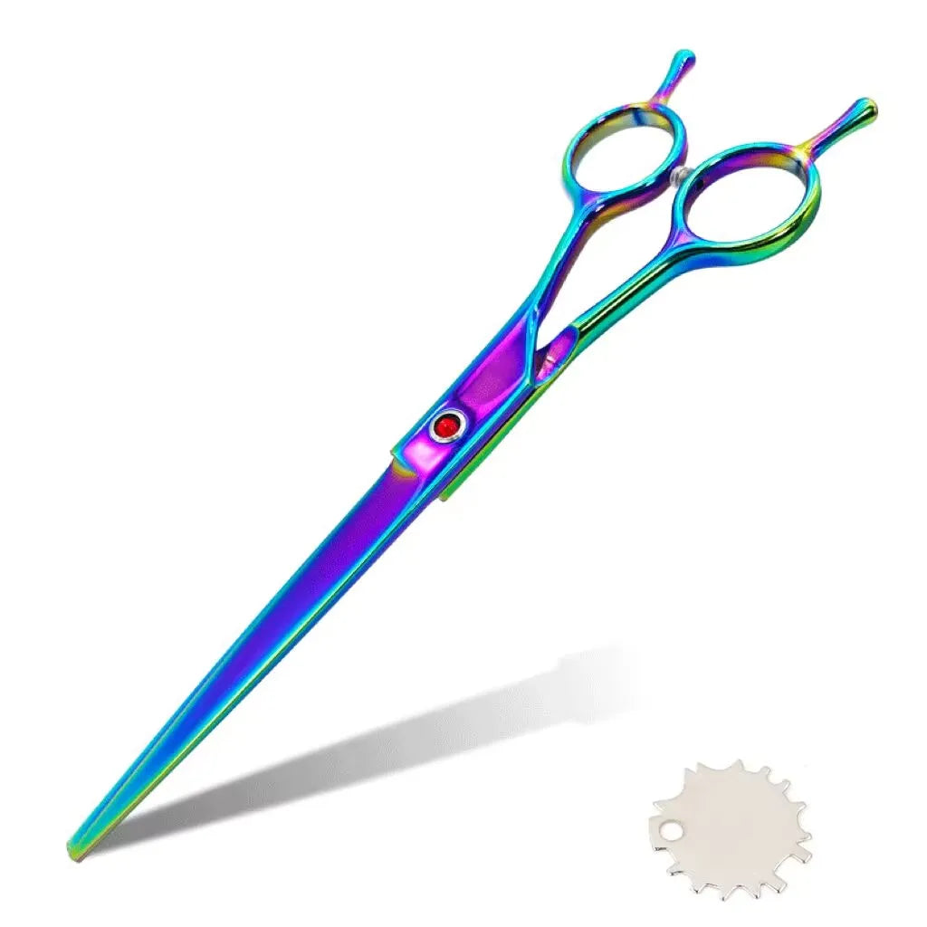 Pet Grooming Scissors   7inch Right and Left Hand Curved Scissors For Dog Grooming