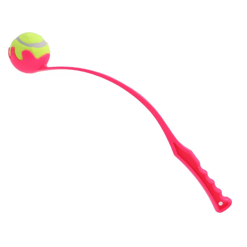 Dog Outdoor Funny Training The Toy Ball Tossing Ball Launcher For Dog Toys Throwing Pole Training Throwing Toys with Tennis Ball