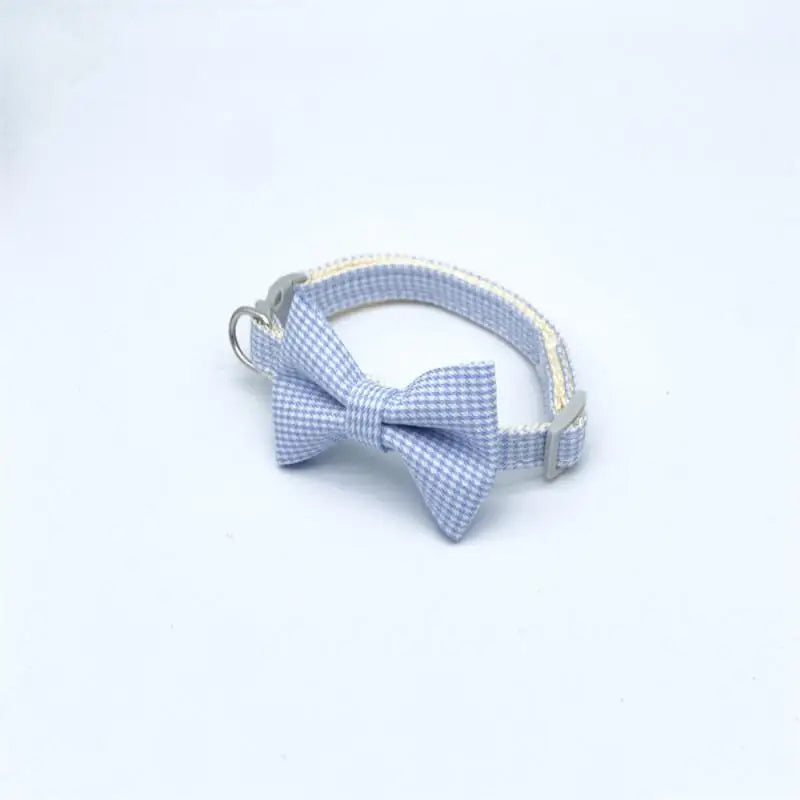 Pet Collar Adjustable Durable Cat Collars Cute Bow Kitten Necklace Soft Bell Puppy Lead Pet Product Dog Supplies Cat Accessories