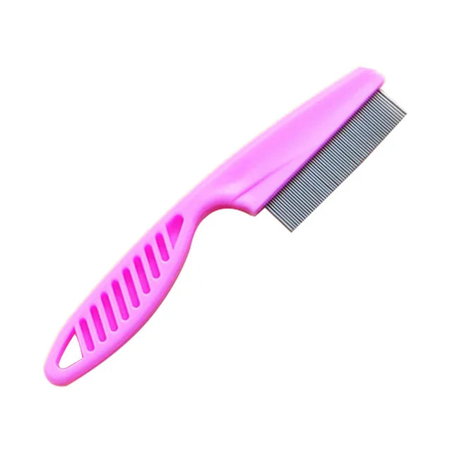 1pc Pet Hair Shedding Comb Stainless Steel Flea Comb for Cat Dog Pet Comfort Flea Hair Grooming Comb Dog Brush Grooming Tools