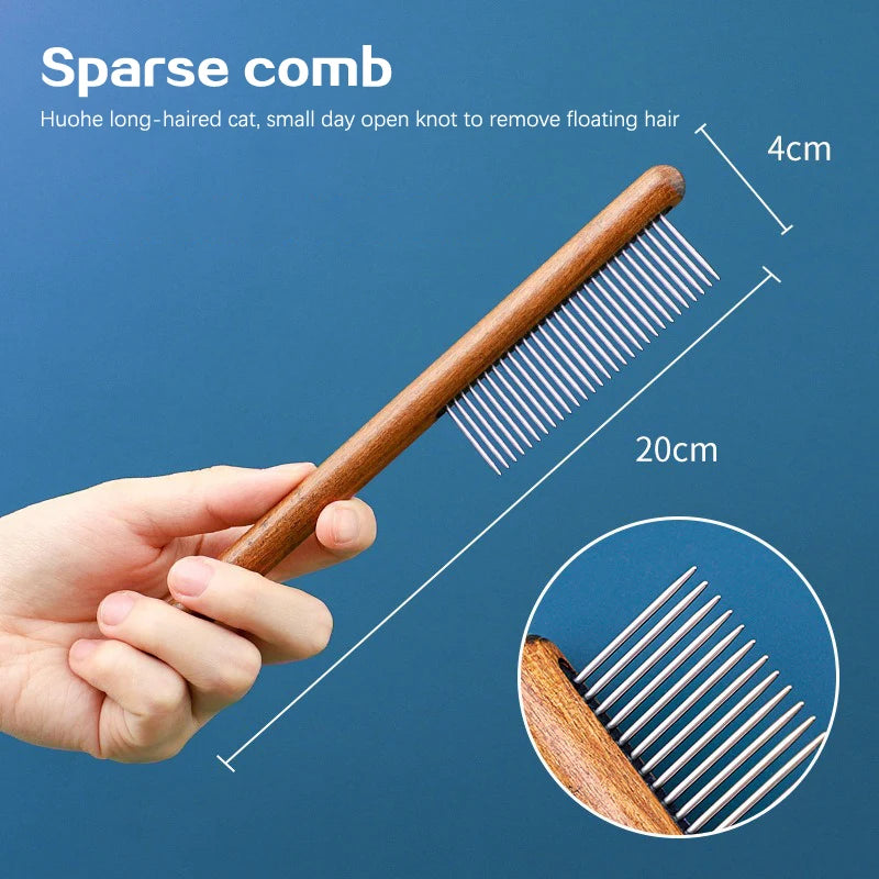 Pet Flea Comb Cat Dog Comb for Fleas Ticks Removal Tools Stainless Cat Hair Comb Pet Grooming Dog Brush Cleaning Tool Pets Suppl