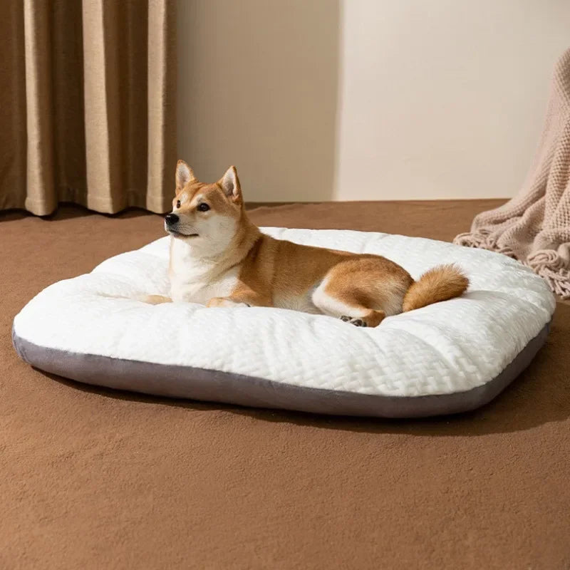 Medium Dog Bed Thicken Soft Cushion Removable Washable Dog Sleeping Mat  Pet Warm Sleeping Mattress Winter Kennel Floor Mats