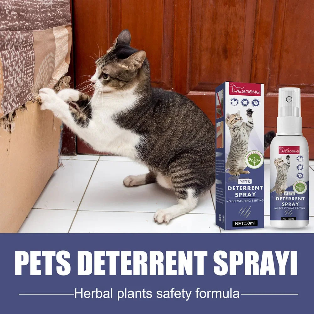 Cat Scratch Deterrent Spray Natural Scratching Training Aid Spray No Stimulation Orange Fragrance Sofa Furniture Protectors