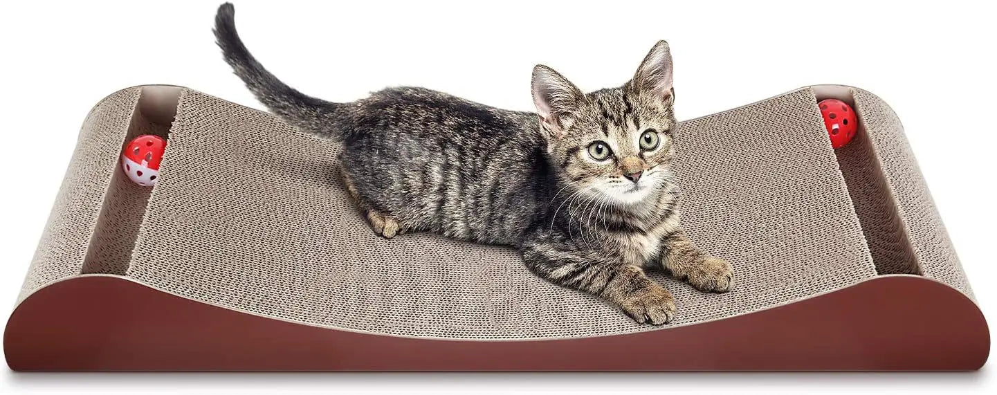 Cat Scratcher Cardboard Lounge Bed, Cat Scratching Pad, Pet Lounger