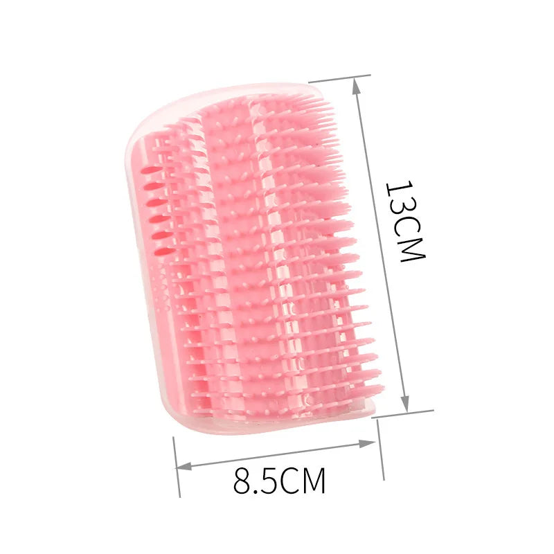 Pet Brush Comb Play Cat Toy Softer Cat Self Groomer Massage Comb with Catnip Cat Face Scratcher for Kitten Puppy Cat Accessories