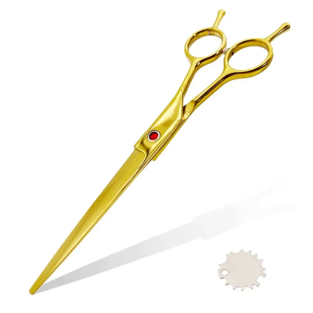 Pet Grooming Scissors   7inch Right and Left Hand Curved Scissors For Dog Grooming