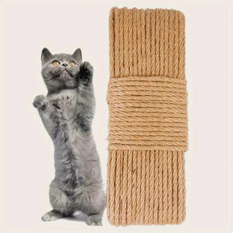 1pc-10mNatural Sisal Rope Cat Scratcher Rope Tree Scratching DIY Toy Paw Claw Furniture Protector Scratching Post Cat Accessorie