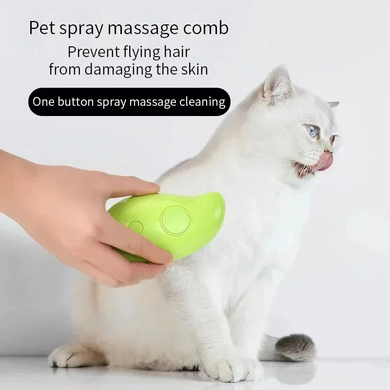 Cat Dog Steamy Brush Steam Brush Electric Sprayer for Massage Pet Grooming tool Shedding 3 in 1 Electric Sprays Massage Combs