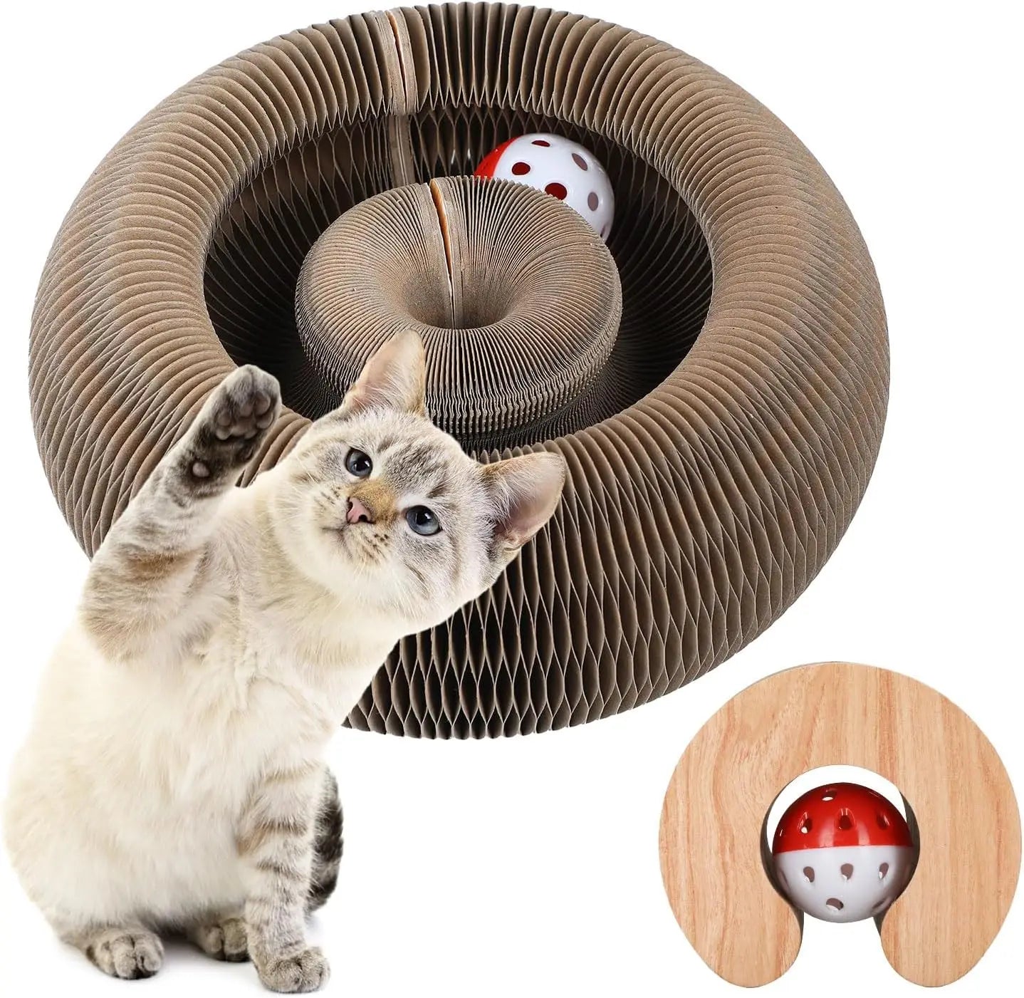 Cat Scratcher Cardboard Lounge Bed, Cat Scratching Pad, Pet Lounger