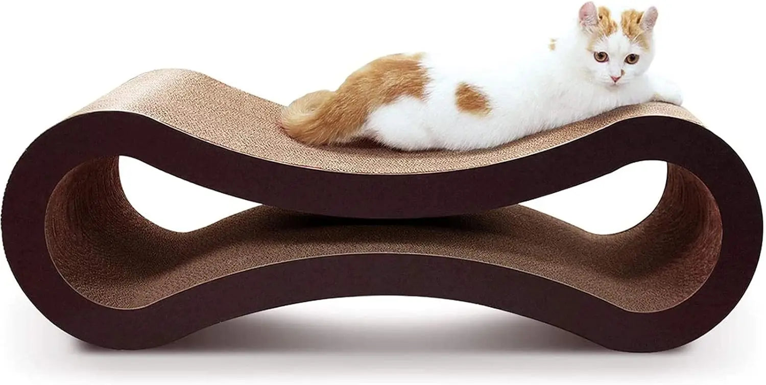 Cat Scratcher Cardboard Lounge Bed, Cat Scratching Pad, Pet Lounger