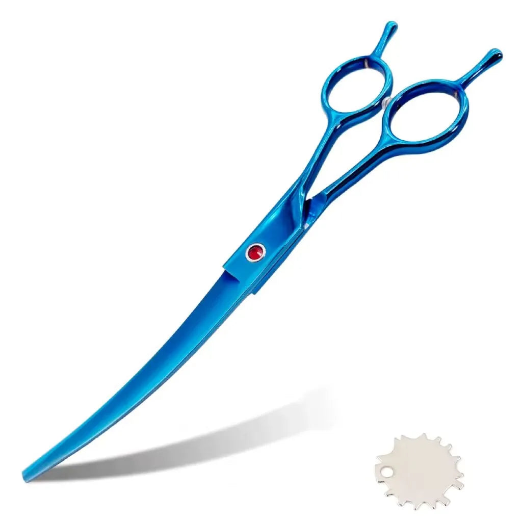 Pet Grooming Scissors   7inch Right and Left Hand Curved Scissors For Dog Grooming