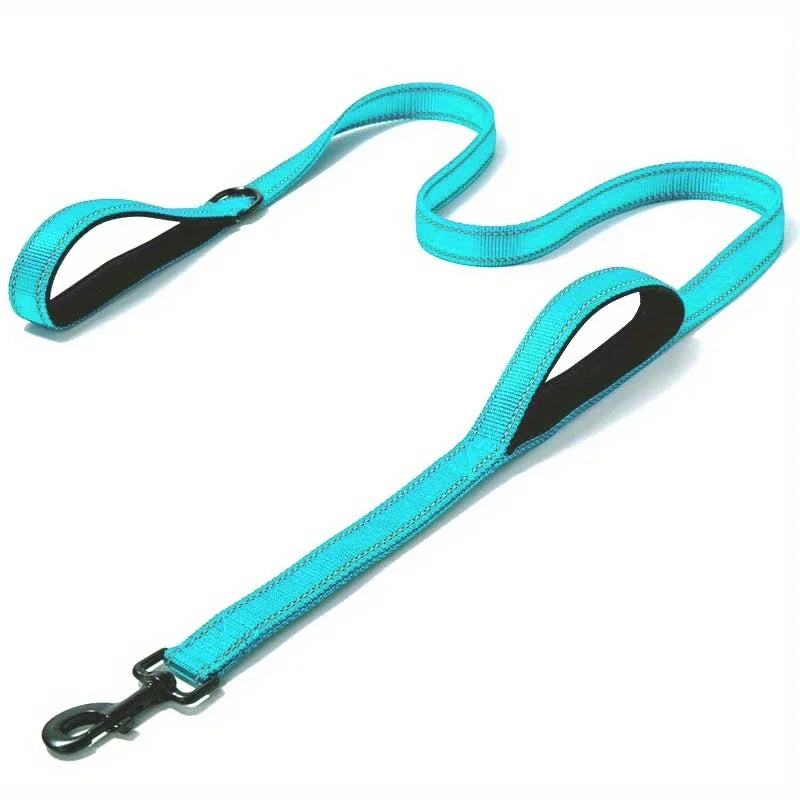 Long Traffic Padded Two Handle Heavy Duty Double Handle Nylon Dog Leash For Training Control